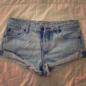 Volcom distressed shorts